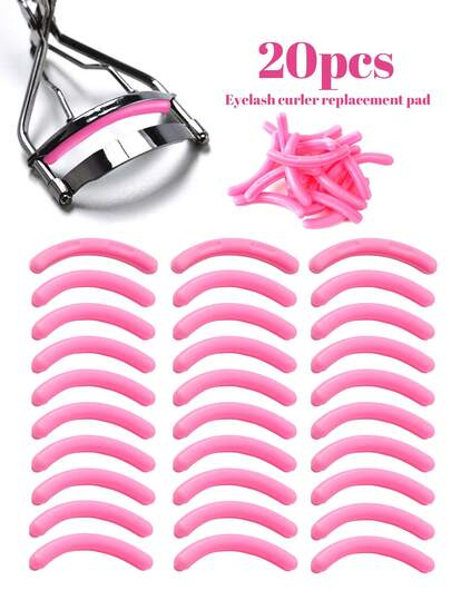 50/30/20/10片粉色睫毛夹替换橡胶条，睫毛夹替换橡胶垫，睫毛夹补充垫，高弹性硅胶材质，不易断裂，不伤睫毛，易于更换，方便携带，适用于通用睫毛夹补充垫，可用于化妆、家居装饰、梳妆台、旅行、卧室、化妆配件、睫毛夹、圣诞礼物、化妆品、化妆工具、便宜货、礼物、女士礼物、圣诞礼物