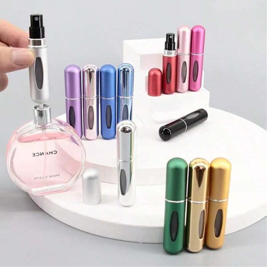 5ml Refillable Travel Perfume Atomizer Spray Bottle, Portable Bottom Filling Perfume Bottle