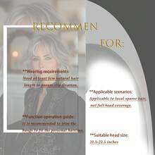 Ombre Gray Wig Toppers For Thinning Curly Hair Toppers For Women With Bangs Heat Friendly Hairpiece For Women,Synthetic Topper For Thin Hair, Daily Wear Short Style, Natural Coverage - 1B/gray - 查看 3