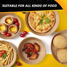 [ Food Paper ] 50/100/200pcs Round Air Fryer Paper - Baking Paper&Silicone Paper - Food Storage Container - Baking Paper Tray - Paper Plate - Baking Tools/Kitchen Accessories - Suitable For Daily Home Kitchen&Outdoor Camping Barbecue&Hotel Restaurant Kitchen Supplies - Festival Party Supplies - Birthday Party/Halloween/Christmas/Easter/Spring Festival - Party Necessities