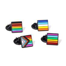 1 Peça Broche de Coração Arco-Íris Bandeira, Paz e Amor, Alfinetes de Esmalte, Roupas, Bolsa, Lapela, Pino, Ícone de Orgulho Gay e Lésbico, Decoração Unissex - Multicolorido - Visão 7