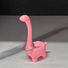 Ring Dinosaur Stand, Suitable For Earrings, Rings, Jewelry, Desktop Decorations, Wedding Engagement Ring Stand, Cute College Style Room Decoration, Cute Female Gift, Suitable For Valentine'S Day, Romantic Night, Birthday, Anniversary, Ring Stand Display Stand Creative Decoration , Makeup Room Decor - Multicolor - View 4