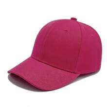 1pc Unisex Thickened Hard Top Sun-Proof Casual Solid Color Baseball Cap - A - View 31