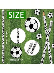 12 Pcs Sports Pencils And 12 Pcs Sports Ball Erasers Fun Wooden Pencils With Sports Eraser For Sports Themed Birthday Party Favors Office Supplies (Soccer),Christmas - White - View 7