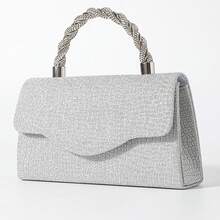 Women Evening Bags - Silver - View 1