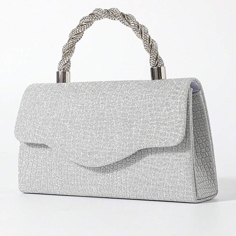 Women Evening Bags - Silver - View 1