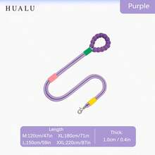 2-Tone Cloud Pattern Dog Leash, Beautiful Colors, High Quality Women's Dog Leash With Soft Grip Handle - Durable, Suitable For Training, Walking And Outdoor Recreation - Perfect For Camping And Backyard Play With Pets Of All Sizes, Long Dog Training Leash, Nylon Reflective Leash, Dual Leash, Fit For Small/Medium/Large Dogs - Multicolor - View 8