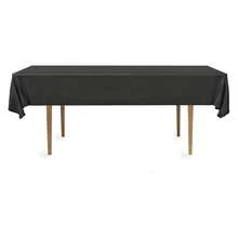 12 Plastic Tablecloths, 54 X 108 Inch, Rectangular, BlackBlack54  X 108 - As Picture/07 - View 4