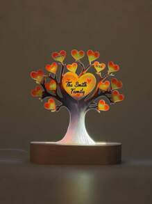 Tree Of Life Name Night Light, Family Souvenir, Custom Family Tree Night Light With Little Friend's Name, Birthday Gift, Gift For Mom, Anniversary, Holiday Gift, His Gift, Her Gift