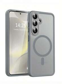 Premium Matte Magnetic Wireless Charging Phone Case Designed For For Galaxy S25, S24, S23 Ultra Plus, Featuring Shockproof Lens Protection And A Durable Acrylic Back.