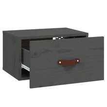 Comodino dA, Parete Larryhot Grigio 40x29,5x22 cm, bello e pratico, ideale per riporre oggetti e decorare la casa - Grigio - Visualizzare 8