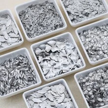 39/59pcs Stainless Steel Assorted Embossed Patterns, Leaf Embossed, Shell Embossed - Suitable For Jewelry Making, Handmade DIY Pendants, Necklaces, Bracelets, Earrings, Jewelry Accessories