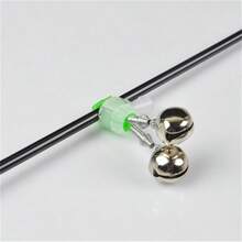 10 pièces/lot Clips en plastique de couleur unie Sonnette d'outil de pêche Cloche de canne à pêche pour pêche en mer Fournitures de pêche Accessoires d'équipement de pêche
