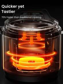 COMFEE' 16 In 1 Electric Pressure Cooker Instant Multi Cooker Olla De Presion Non-Stick Pot Yogurt Maker Rice Cooker Slow Cooker Sauté Steamer 8 Quarts Stainless Steel - 查看 8