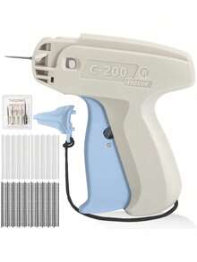 Micro Tagging Gun For Clothing, Upgraded Fine Stitch Gun, No Jam Mini Stitch Gun For Clothes, Quick Clothing Fixer Sewing Tool Kit With 6 Needles, 1000 Black & 1000 White 5mm Mini Fasteners - Multicolor - View 2