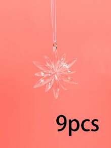 Acrylic Crystal Icicle Hanging Ornaments, Transparent Ice Pillar Christmas Tree Pendant, Winter Decor - Multicolor - View 14