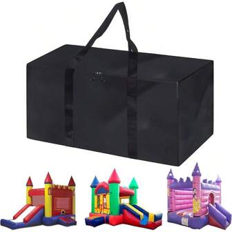 Storage Bag For Inflatable Boun Ouse, Portable Extra Large Storage Bag With Sturdy Andles For Storing And Transporting Bouncy Castle, Ump Ouse(40" Lx 19.6" Wx 27.5")