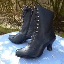 Women Over-The-Knee Boots - 黑色 - 查看 7