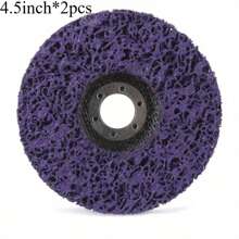 4/5 Inch, 2pcs Angle Grinder Quick Change Abrasive Discs, High Carbon Steel Wire Paint Stripping Wheels, Metal Rust Removal, Welding Oxide Layer Cleaning, Auto Repair Surface Treatment Tools, Anti-Clogging Anti-Splash Design, Heavy Duty Steel Wire Polishing Wheels, Efficient Wall Paint Stripping Tool, Quick Release Grinding Kit, Multi-Scene Cleaning Wheel Set - Multicolor - View 13