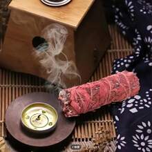 1/2/3pcs Dragon's Blood & Sage Smudge Sticks, Powerful Smudging & Energy Cleansing Set, For Home Cleaning, Aromatherapy, Meditation, Ritual Purposes, Suitable For Halloween, Christmas, Thanksgiving Home Decor & Gifts