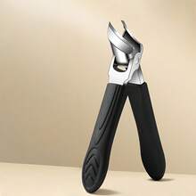 Comfortable Stainless Steel Nail Clipper With Armored Groove And Hooked Beak Design - Wide Opening Angled Head For Easy Grip, Convenient For Home Use, High-Texture Handle, No Power Needed, Nail Clippers, Modern Nail Clipper, Durable Nail Clipper