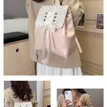 Women Fashion Backpacks - 粉色 - 查看 2