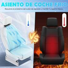 Ventilador Del Asiento Trasero Del Coche Portátil Auto Usb Ventilador De Coche for El Asiento Del Conductor Y Del Pasajero,Ventilador para reposacabezas eléctrico,3 ajustes de velocidad,Miniventilador Portátil USB for El Asiento Trasero - Blanco - Ver 6
