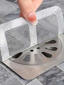 500 pezzi/1 pezzo Adesivo antitappeto per scarico, Filtro per capelli riutilizzabile per scarico doccia, adatto per doccia, vasca da bagno, lavandino da cucina, lavanderia, bagno domestico e scarico del water, drenaggio rapido e facile manutenzione, scelta ideale per regali di Natale.