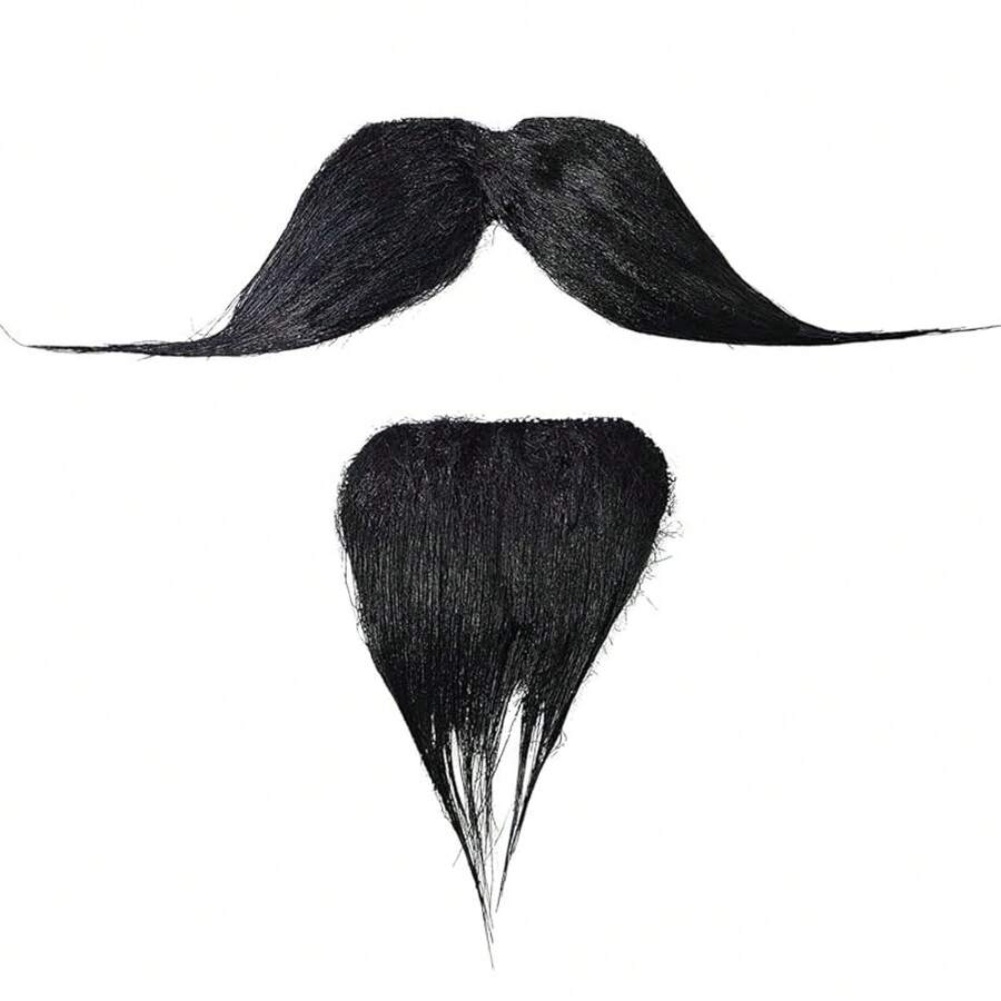 WILDREEDS Fake Mustaches, Novelty Fake Beard, False Facial Hair For Cosplay Costume And Festival Party-Suitable For Children Over 3 Years Old