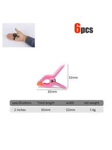 12pcs Plastic Spring Clamps, Small Heavy Duty Clips For Crafts, Backdrop Stand, Woodworking, Photography Studios Multi-Purpose Spring Clamps - Strong Grip Plastic Clips For Woodworking, Photography Backdrops & Crafts