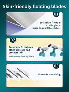 Gillette Fusion3 Razor Handle + 1 Cartridge Refill, 3-Blade Progressive Shaving, Flexible Pivot, Metal Non-Slip Handle, Easy One-Touch Open For Cleaning, Manual Shaver For Daily Use - Gillette Mach 3 Black 1 Handle + 1 Blade - View 4