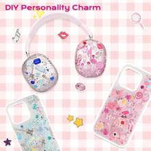 Local Delivery - EIiovcnya 3020 Pcs Junk Case Charms, DIY Junk Phone Case Kit, Rhinestone Beads, Bows, Stars, Love & Letter Charms