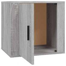 Comodino Larryhot Sonoma Grigio 50x39x47 cm, Bello e Pratico, Ideale per riporre oggetti e decorare la casa - Grigio - Visualizzare 7