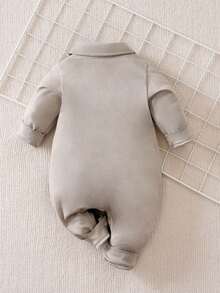 Yierying Baby Jungen Kontrast-Farbiges Polokragen Gentleman Stil Bodysuit