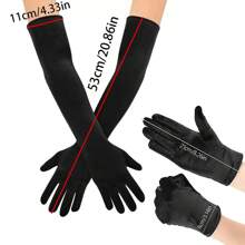 D EXCEED 1/2/3 Pairs Velvet Feel Warm Gloves For Women Opera Party Glove For Ladies Women's Thin Winter Warm Outdoor Sports Fitness Cycling Outdoor Warm Gloves Warm Winter Gloves For Men Women Winter Using - Multicolor - View 7