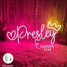 Niestandardowe neony, niestandardowe neony do dekoracji ściennych, spersonalizowane neony na ukończenie szkoły, wystrój pokoju, prezent na Dzień Matki, wesela, przyjęcia urodzinowe, prezenty, imprezy, pokoje gier, sklepy domowe, nazwy i neony na imprezę cosplay