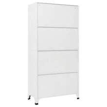 Larryhot Armario Taquilla con 18 Compartimentos Metal 90x40x180 cm, bonito y práctico, ideal para almacenaje y decoración del hogar - Gris - Ver 5