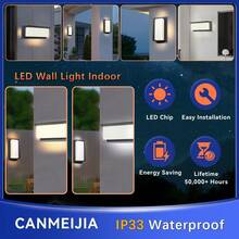 LED Garden Outdoor Wall Light Fixture, Decorative Indoor Waterproof Home Lighting Lamp, Suitable For 85V-265V, Applicable For Indoor/Stairs/Room/Entrance/Living Room/Bathroom/Kitchen/Bedroom/Corridor/Porch/Single Residence, Garden, Porch, Balcony, Stairs, Parking Lot And Passageway Lighting, Front Door, Patio. Choose Color Temperature As Needed. - Đèn tường hiên ngoài trời - Xem 6