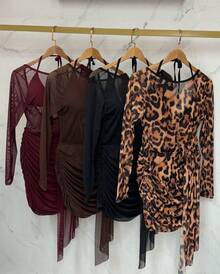 Vestido Feminino, Contém 2 Peças, Possui Bojo, Ótima Qualidade, Tecido Tule / Tamanho Único 36 ao 42. - borgania - Visão 4