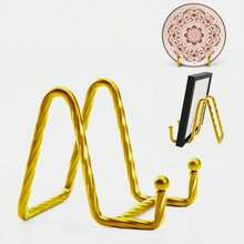 3-Pack Metal Display Stands Set - 3 Inch Adjustable Holder For Plates, Photos & Collectibles, Multi-Purpose Tabletop Decor For Home, Office, Retail Store & Gallery Displays