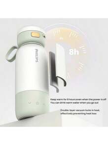 PHILIPS [Type-C Smart  Cup] AWP2770 Wireless Quick Heating Cup 4 Minutes 40℃ Precise Temperature Control 0.32L Mini Capacity Rechargeable Heating Cup For Office And Home Use Light Green - Light Green - View 5