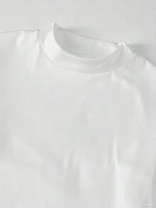 ALTZTAR 男士两件套，简约印花半高领T恤 - 彩色 - 查看 4