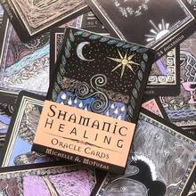 Cartas del Oráculo de Sanación Chamánica, Juego de Cartas de Tarot en Inglés, Regalo de Vacaciones, Cartas de Adivinación para Fiestas - Multicolor - Ver 4