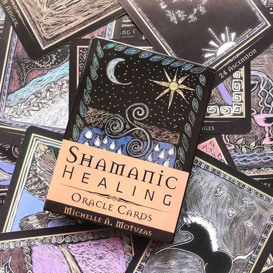 Shamanic Healing Oracle Cards, English Tarot Card Game, Holiday Gift, Party Divination Cards - Multicolor - View 1