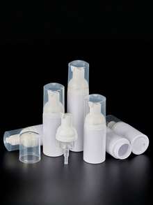 1pc/2pcs 30ml/40ml/50ml/60ml/80ml Mousse Foaming Bottle, Foaming Face Wash Refillable Bottle, Cosmetic Refill Bottle - White - View 4