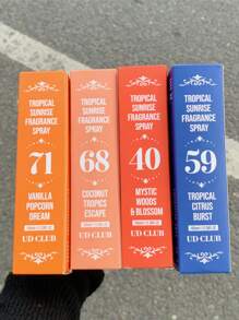 UD CLUB 1pc Brazilian Collection Spray Mist With Gift Box, Limit Edition Aromatherapy Indoor, Outdoor Air Freshener Fragrance Multi-Layered Heightened State Of Bliss Spray With Long Lasting Natural Fresh Charming Essentials, Releasing Elegant Janeiro Vanilla Coconut Floral Fruity Citrus Wood Aquatic Ocean Sea Scent For Dating, Party, Gathering, Traveling, Holiday, Home, Hotel, Office, Ideal Gift For Family, Relatives And Friends