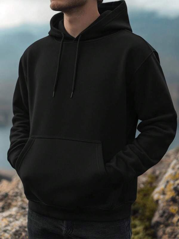Sudadera con capucha casual y cómoda para hombre, ideal para usar en casa, cálida para primavera y otoño