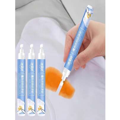 1支/3支/5支装便携式去渍笔，神奇去渍笔，衣物清洁剂。衣物去渍剂，去渍笔，速效衣物去渍剂，旅行便携装（包装可能有所不同）