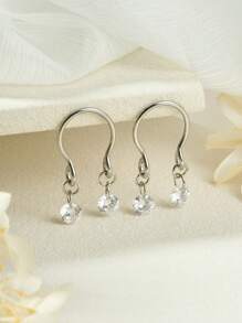 AVYRING 1pc Sparkling Non Piercing Nipple Jewelry Heart CZ Dangle Fake Nipple Rings Fake Body Piercing Summer Jewellery Sexy Women Clothing Accessories