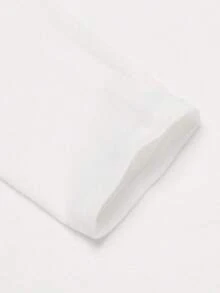 男士百搭修身长袖针织高领保暖 T 恤，秋季 - 白色 - 查看 5